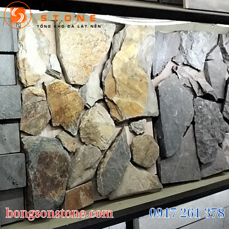 Các mẫu đá ốp chân tường nhà, móng nhà hot nhất hiện nay 7 Đá rối giữ nguyên đường nét tự nhiên của đá
