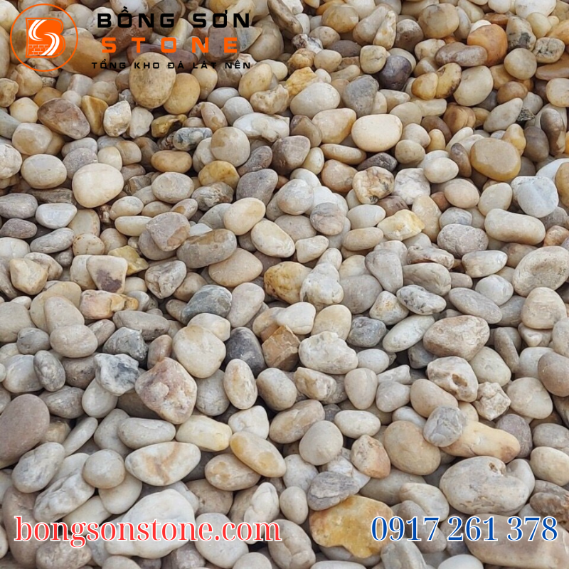 Gợi ý địa chỉ uy tín mua đá cuội ở Nha Trang nhiều màu sắc, kích thước 2 Đá cuội tạo sự tự nhiên và hài hòa cho các tiểu cảnh sân vườn