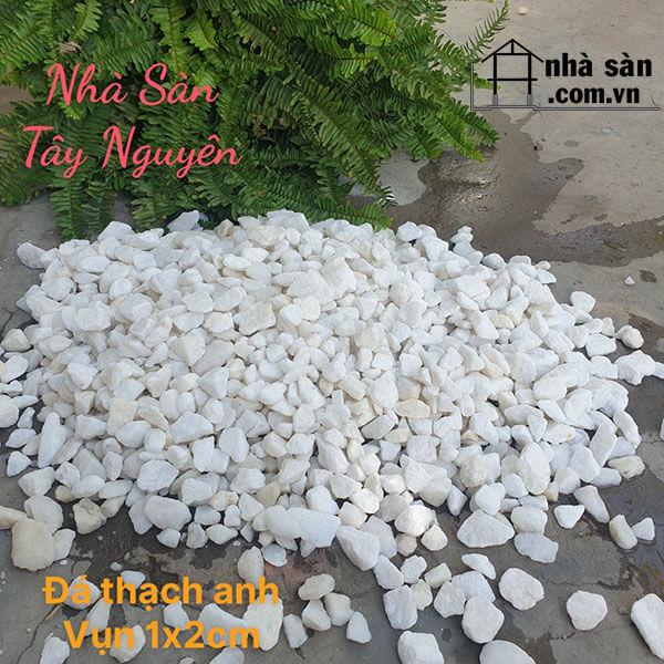 Đá Thạch Anh Vụn Trắng 1x2