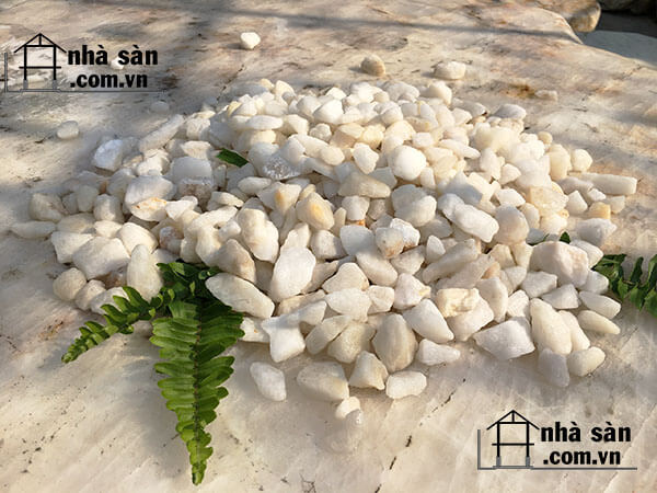Đá Thạch Anh Vụn Trắng Cỡ 1x2