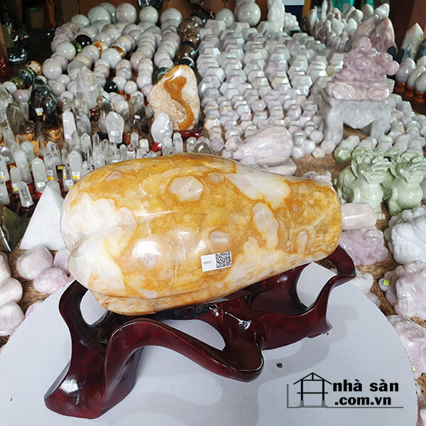 Quả Đu Đủ Đá Thạch Anh Bông Vàng Việt Nam