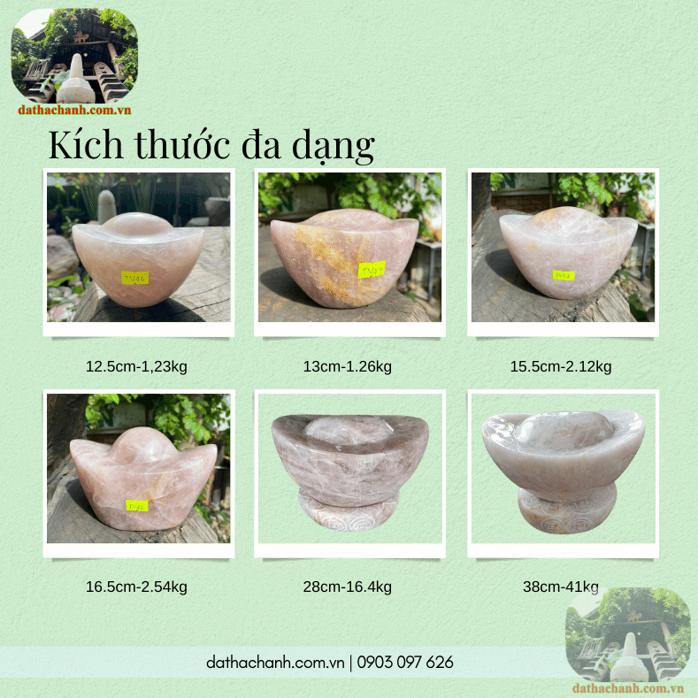 Thỏi vàng đá thạch anh hồng tự nhiên mang đến tài vận, khởi sự thành công 16 Thỏi vàng đá thạch anh hồng