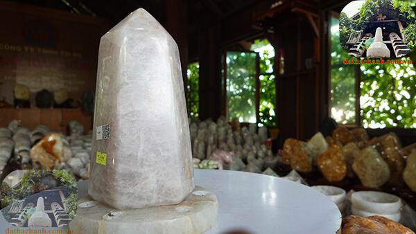 TRỤ LỤC GIÁC ĐÁ THẠCH ANH HỒNG TỰ NHIÊN T399 TRỤ LỤC GIÁC ĐÁ THẠCH ANH HỒNG TỰ NHIÊN T399